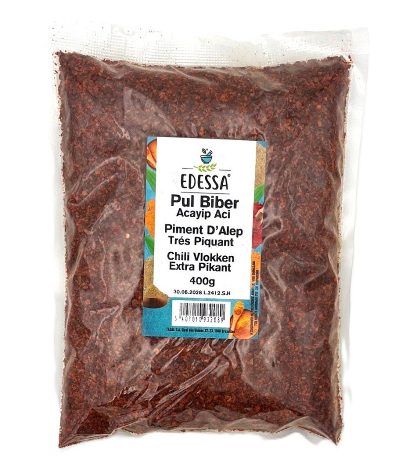 EDESSA PIMENT D'ALEP TRES PIQUANT 16X400GR