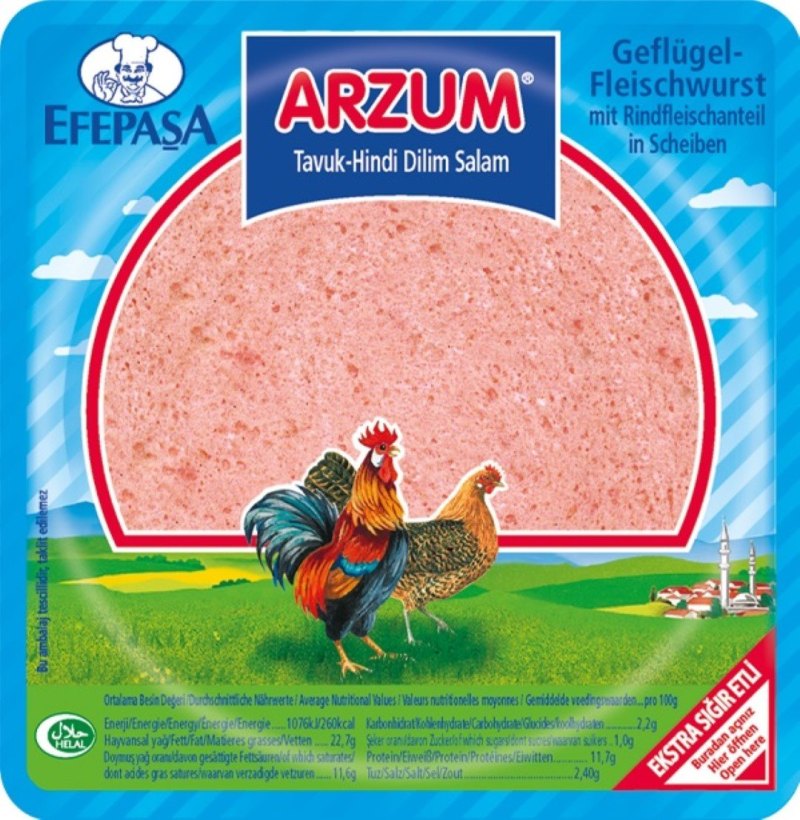 EFEPASA ARZUM SALAMI DE POULET EN TRANCHES 12X200GR