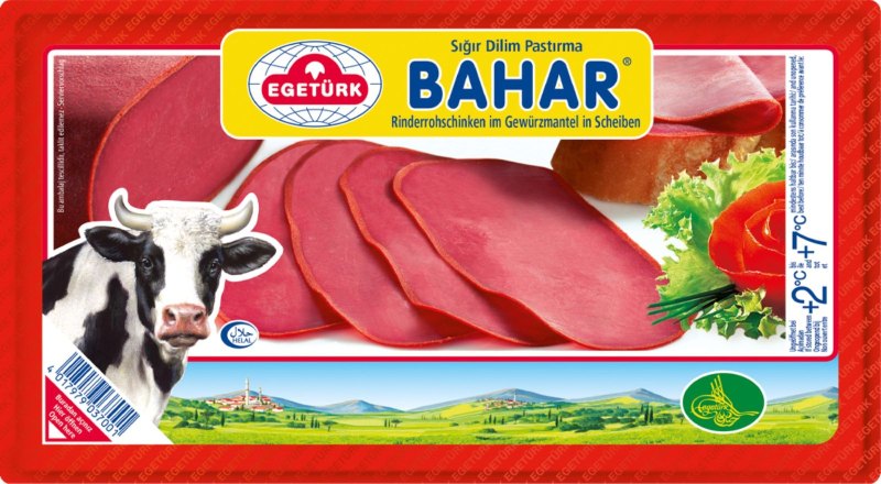 EGETURK BAHAR PASTIRMA BOEUF FUME TRANCHES 15X100GR