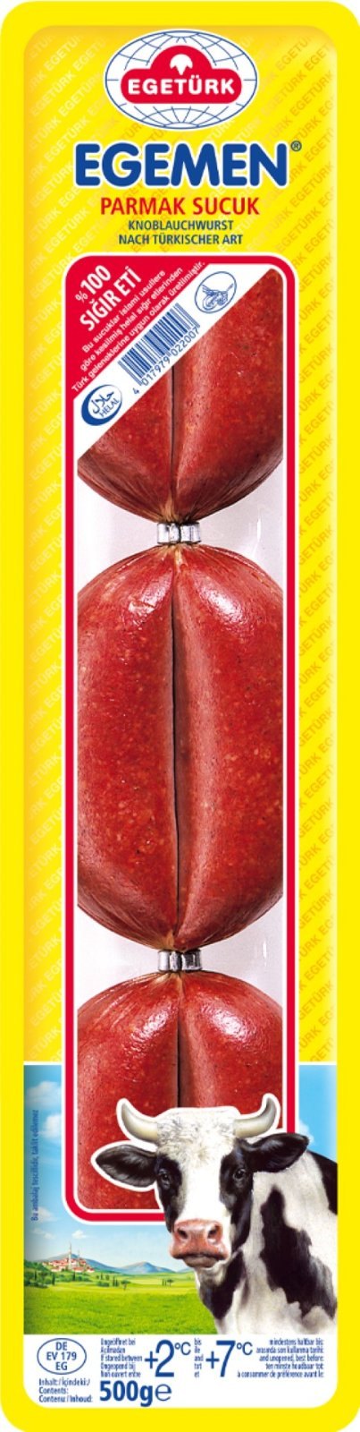 EGETURK EGEMEN PARMAK SUCUK SAUCISSON A L'AIL 18X500GR