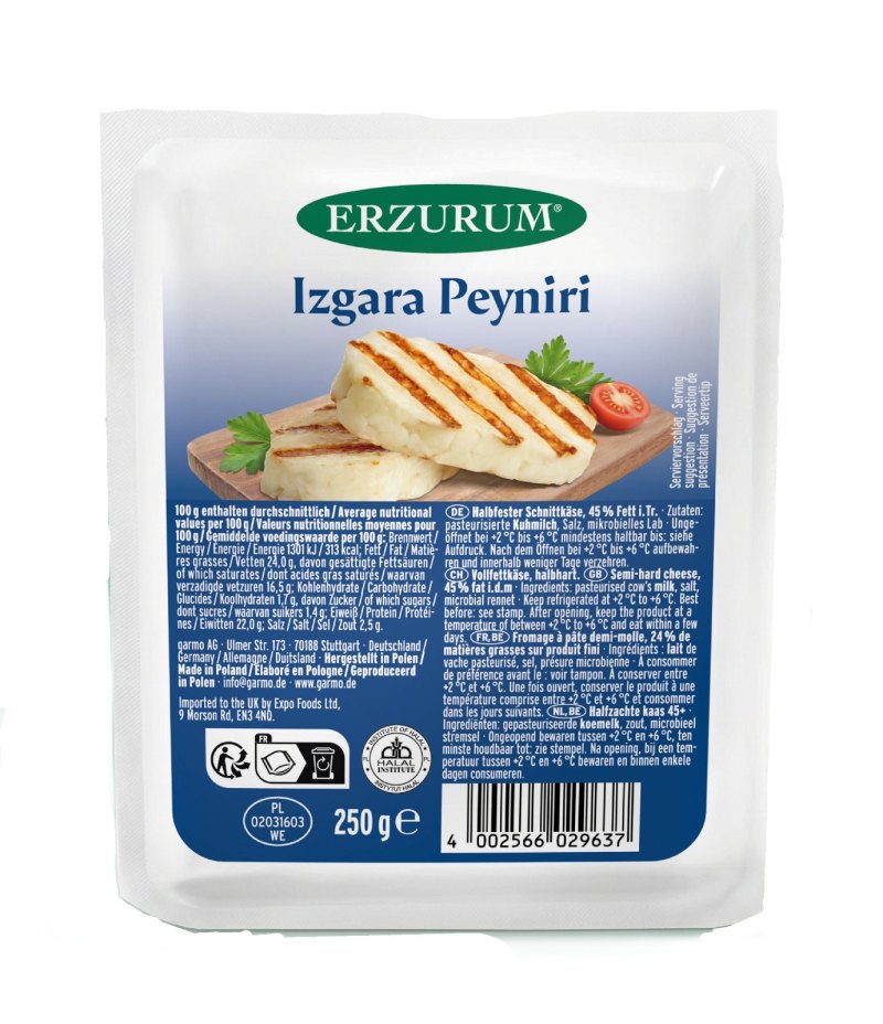 ERZURUM FROMAGE GRILLE 10X250GR