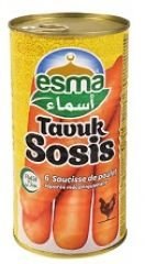 ESMA SAUCISSES DE POULET EN BOITE 12X250GR