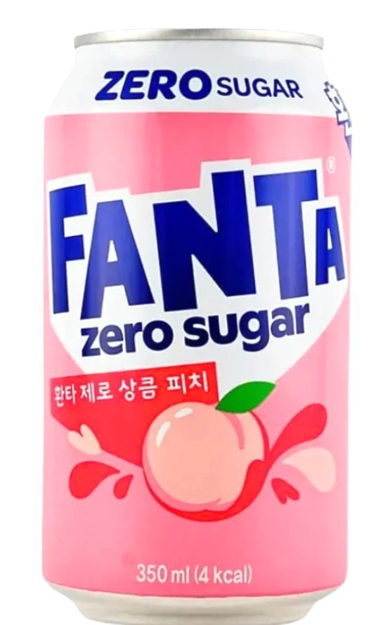 FANTA KOREA ZERO SUGAR PEACH 24X350ML