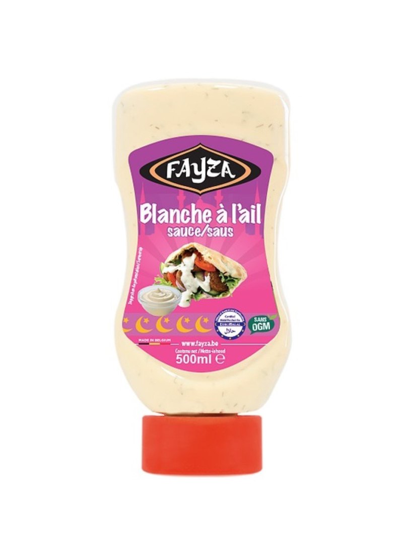 FAYZA SAUCE BLANCHE A L'AIL SQUEEZE 12X500ML