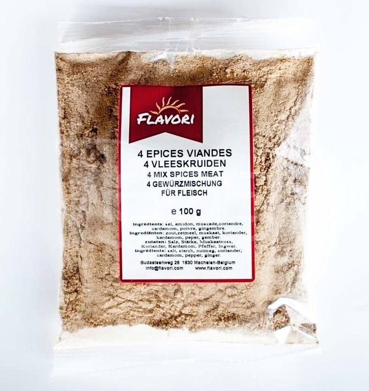 FLAVORI 4 EPICES VIANDES 20X100GR