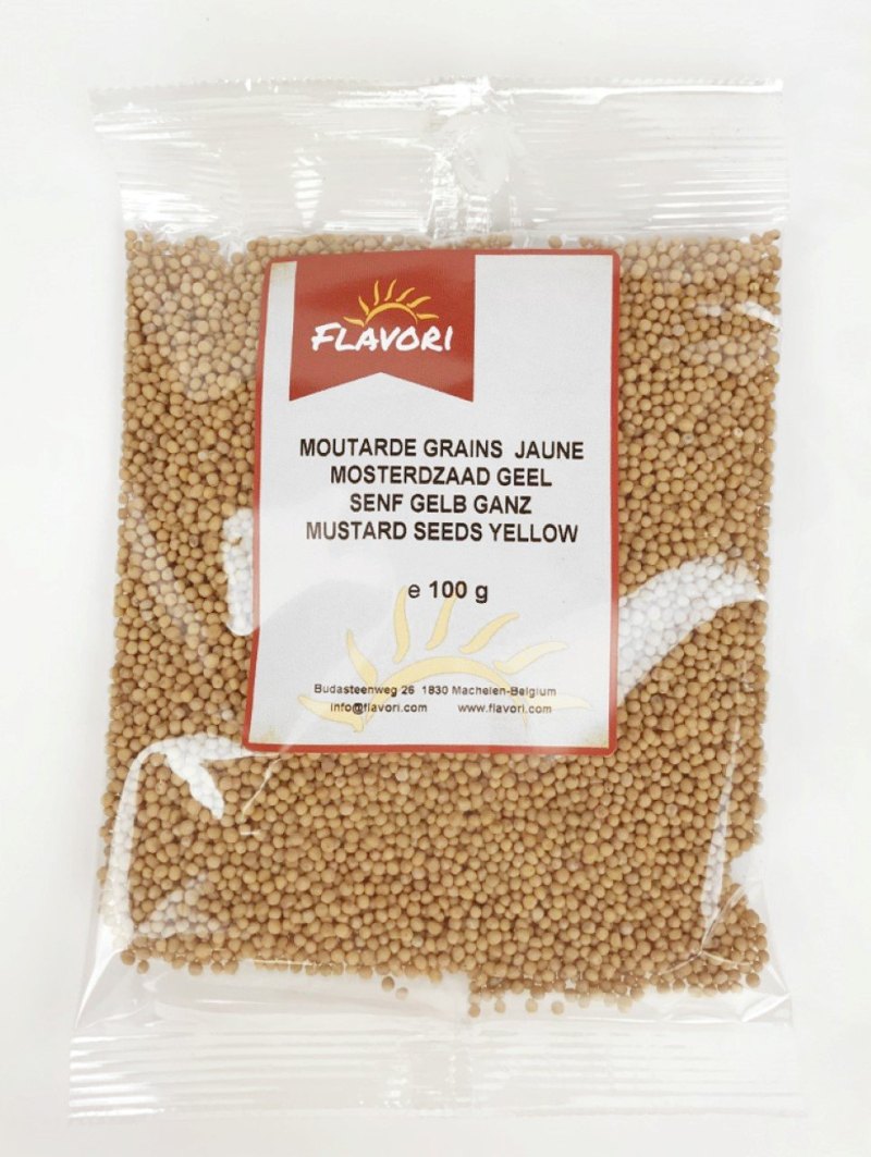 FLAVORI MOUTARDE GRAINS JAUNE 20X100GR