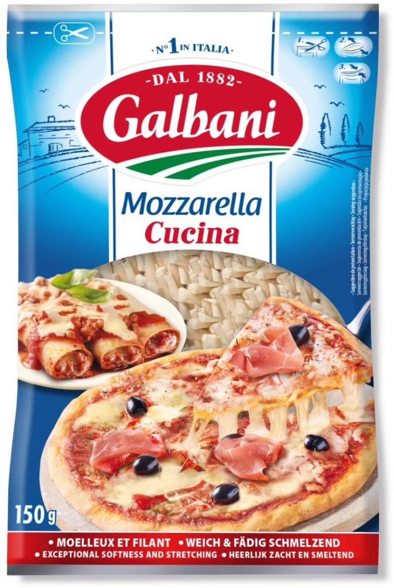 GALBANI MOZZARELLA RAPEE RENDELENMIS 10X150GR