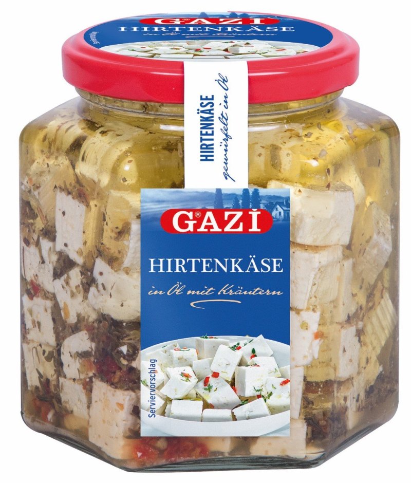 GAZI FETA CUBES DANS L'HUILE 45% 6X300GR