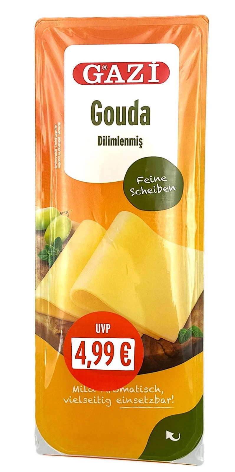 GAZI FROMAGE GOUDA EN TRANCHES 48% 8X700GR P.V.4,99€