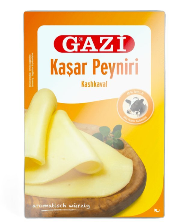 GAZI FROMAGE KASKHAVAL EN TRANCHES 42% 12X125GR