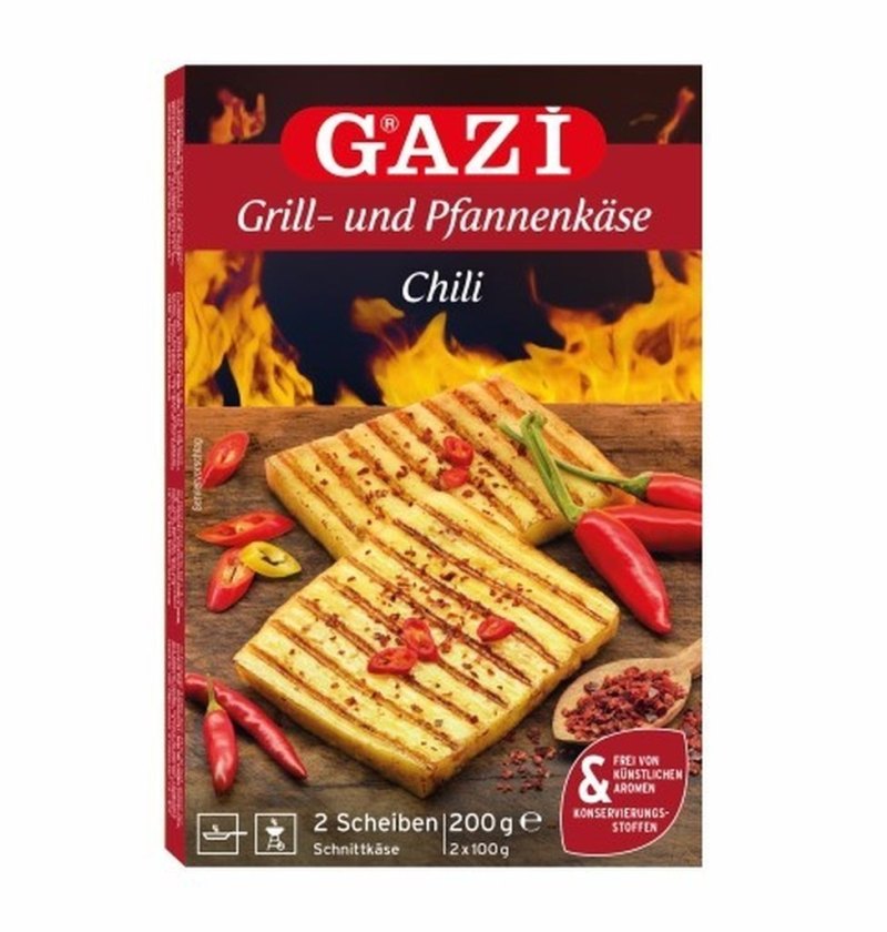 GAZI HELLIM FROMAGE A GRILLER PIQUANT ROUGE 12X(2X100GR )