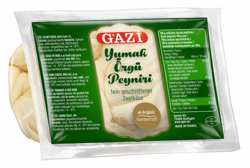 GAZI ORGU YUMAK FROMAGE TRESSE SOUS VIDE 4KG 20X200GR