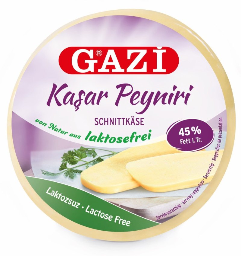 GAZI SANS LACTOSE FROMAGE KASSERI 45% 12X400GR