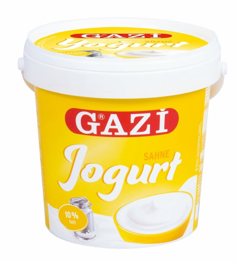 GAZI YAOURT EPAIS 10% M.G 6X1KG JAUNE