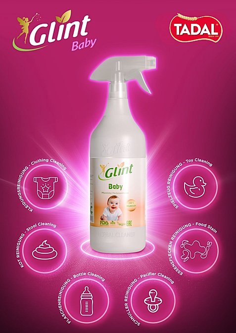 GLINT NETTOYANT VEGETAL BABY 12X1LT