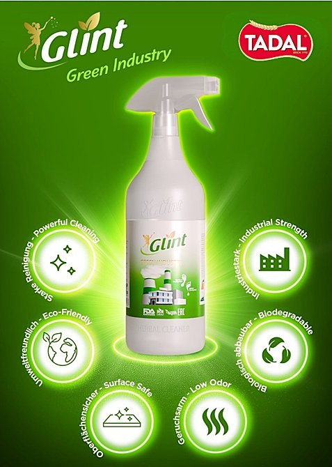 GLINT NETTOYANT VEGETAL GREEN INDUSTRY 12X1LT