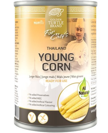 GOLDEN TURTLE BRAND CHEF MAIS JEUNE 12X425GR