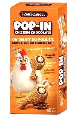 ICONIKSWEET POP IN CHICKEN CHOCOLAT 12X50GR