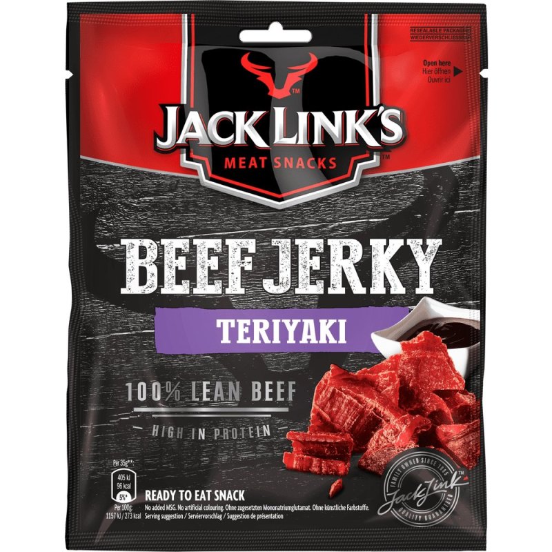 JACK LINK'S BOEUF SECHE TERIYAKI 12X25GR