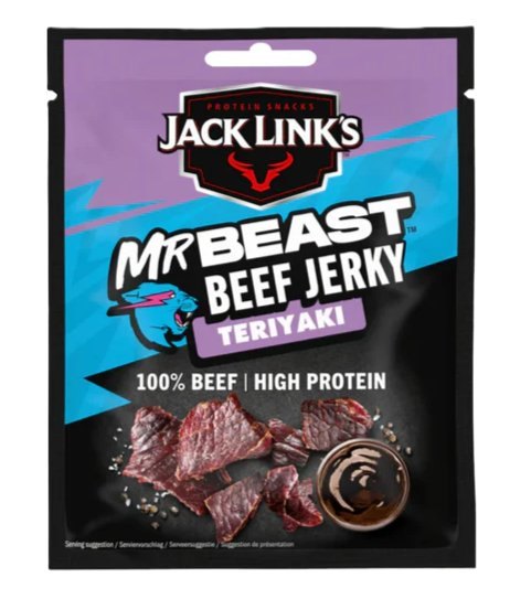 JACK LINK'S MR BEAST BOEUF SECHE TERIYAKI 12X40GR