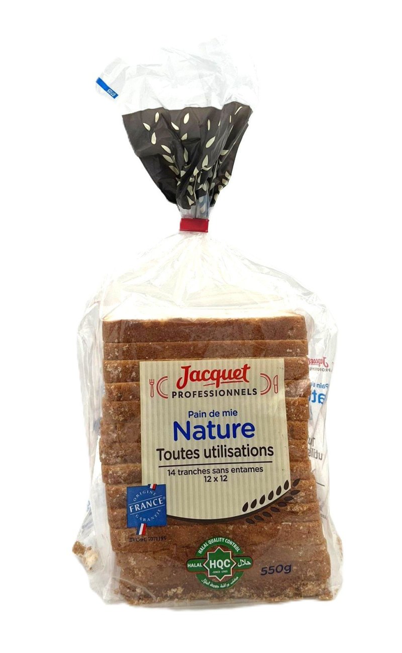 JACQUET PAIN DE MIE NATURE 6X550GR