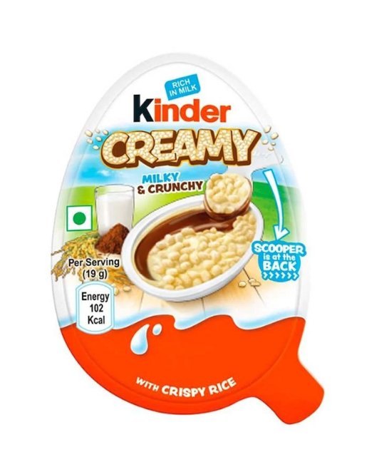 KINDER CREAMY MILKY&CRUNCHY 24X19GR