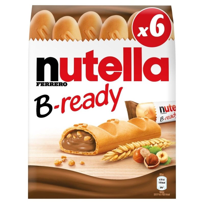 KINDER NUTELLA B-READY 6P 16X132GR
