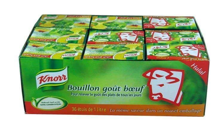 KNORR BOUILLON DE BOEUF 36X20GR