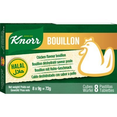 KNORR BOUILLON POULET CUBES 24X72GR