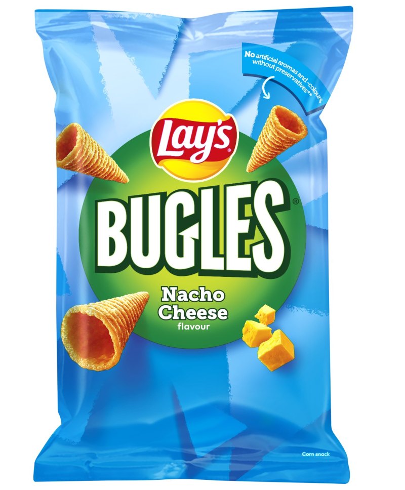 LAYS BUGLES NACHO CHEESE 24X125GR