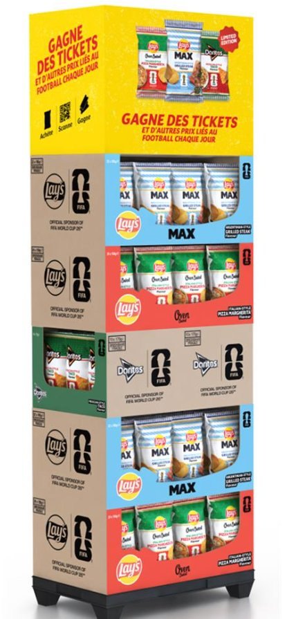 LAYS DISPLAY WORLD CUP 112X160GR