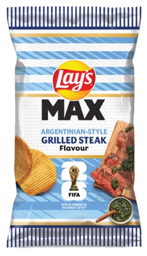 LAYS MAX FIFA ARGENTINA STEAK 10X185GR