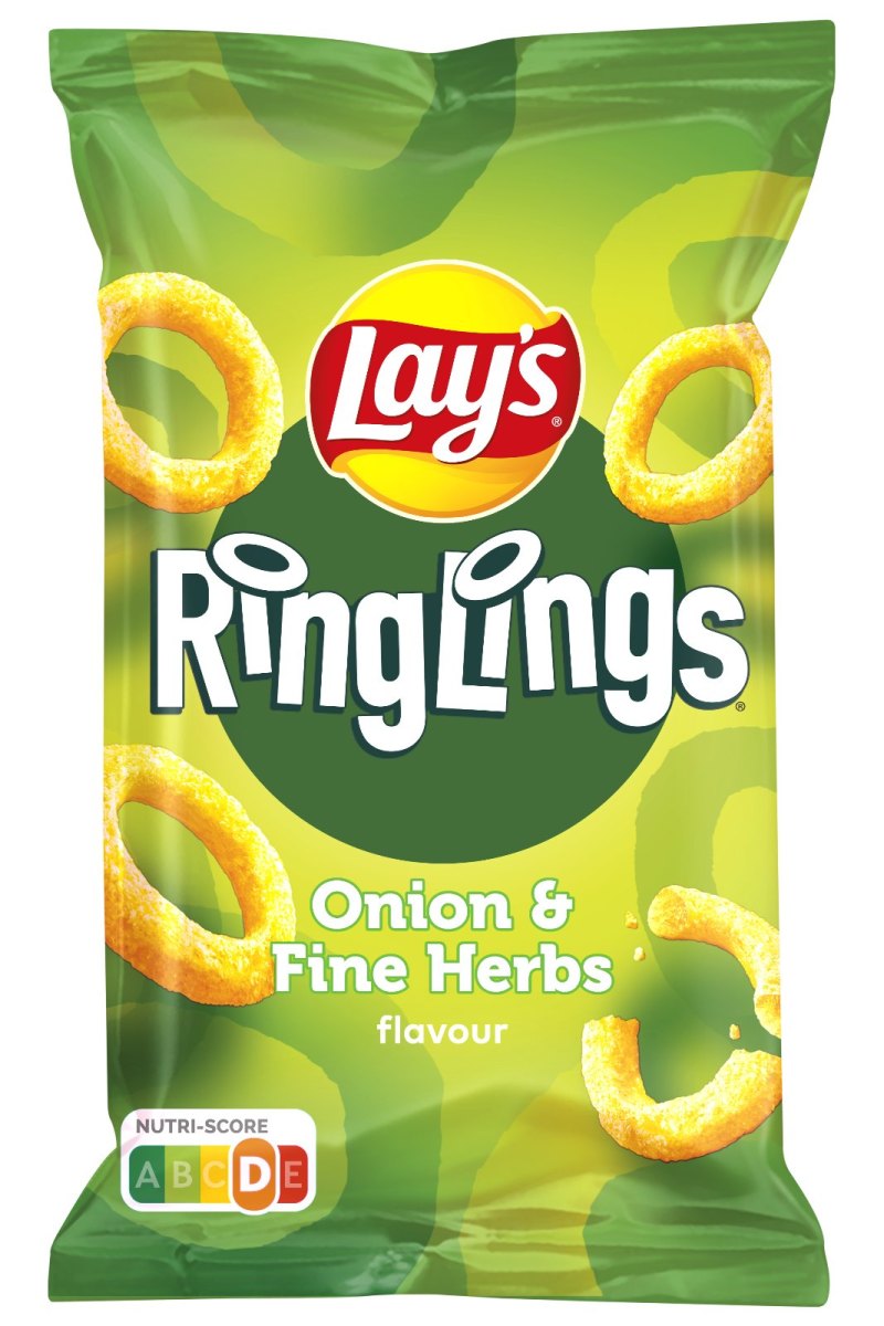 LAYS RINGLINGS ONION AND FINE HERBS 24X125GR