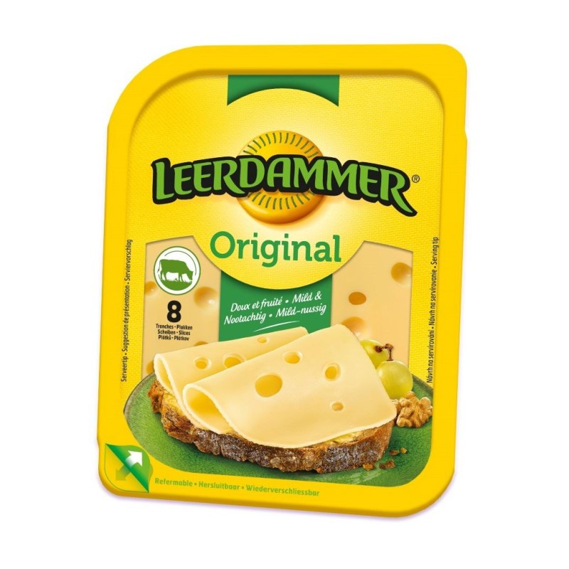 LEERDAMMER EMMENTAL FROMAGE EN TRANCHES 22X180GR