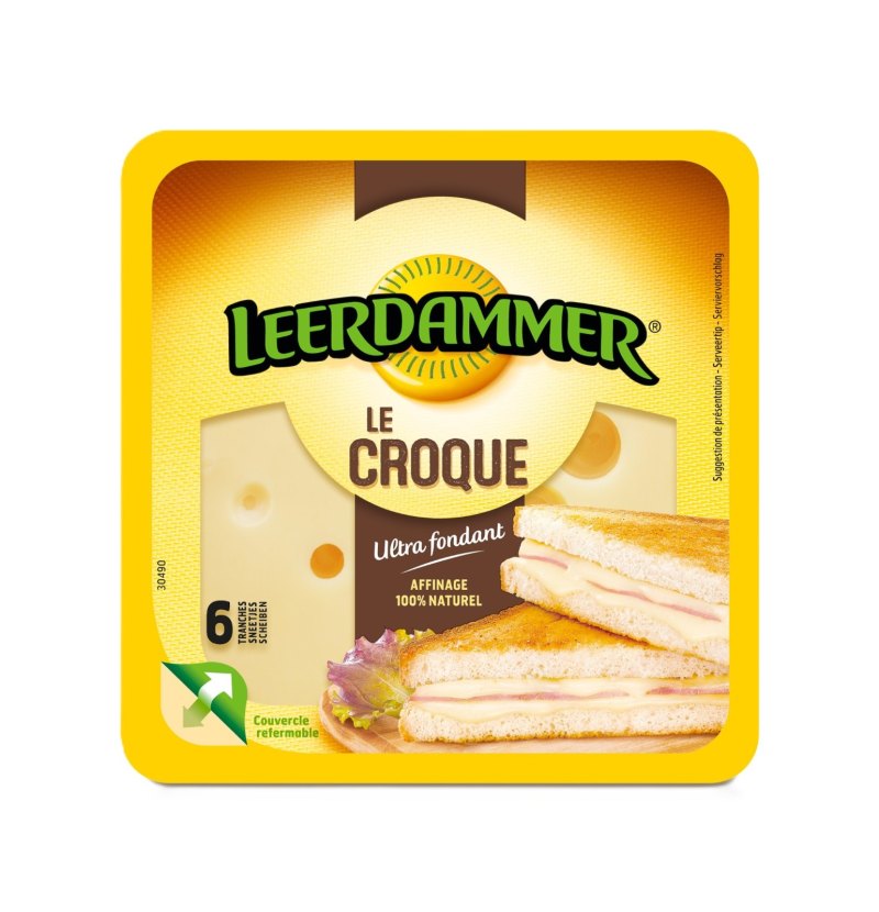 LEERDAMMER LE CROQUE FROMAGE EN TRANCHES 12X150GR