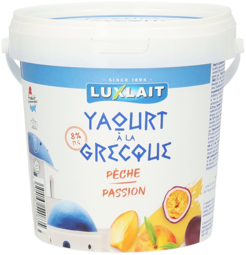 LUXLAIT YAOURT GRECQUE PECHE PASSION 6X1KG