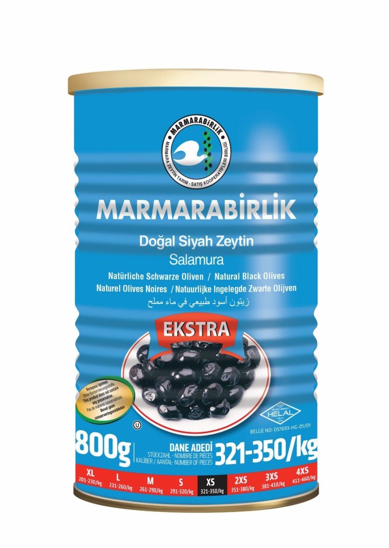 MARMARABIR OLIVES 6X800GR NOIRES EXTRA ( XS )