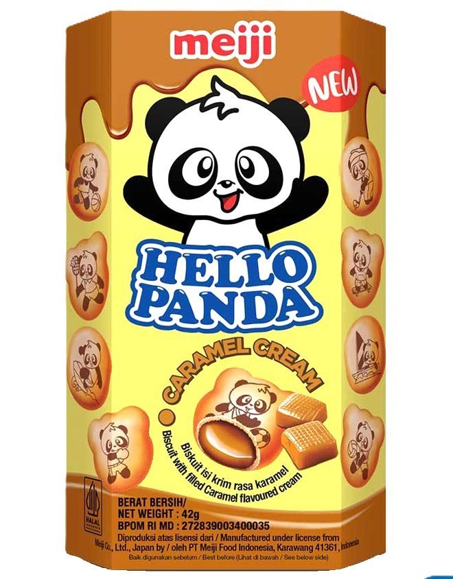 MEIJI HELLO PANDA CREME DE CARAMEL 10X43GR