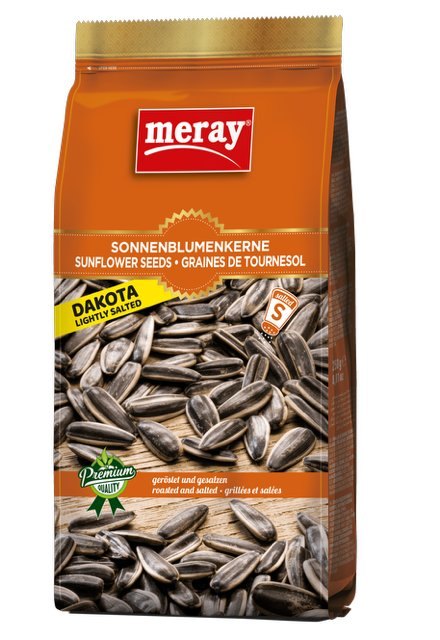 MERAY DAKOTA GRAINES DE TOURNESOL LEGEREMENT SALEES 14X250GR ORANGE