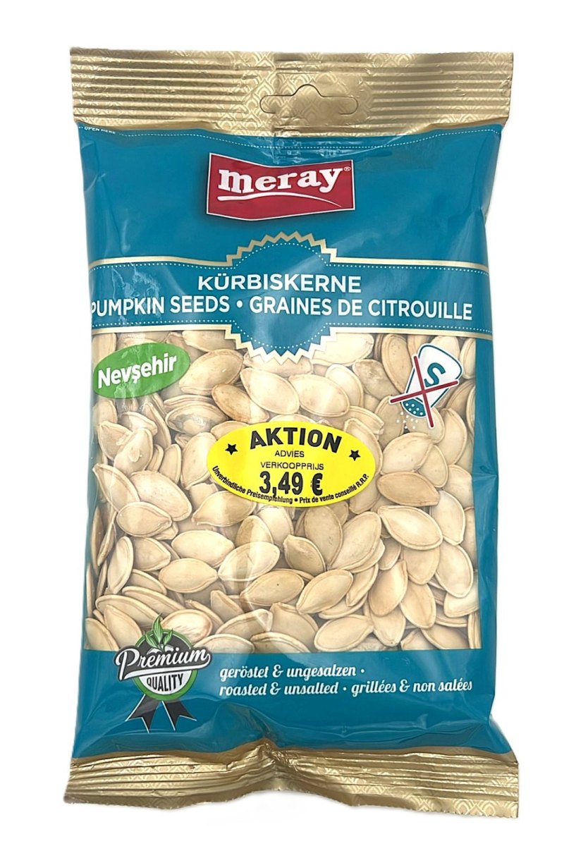 MERAY GRAINE DE COURGE GRILLEE SANS SEL 12X200GR P.V.€3,49