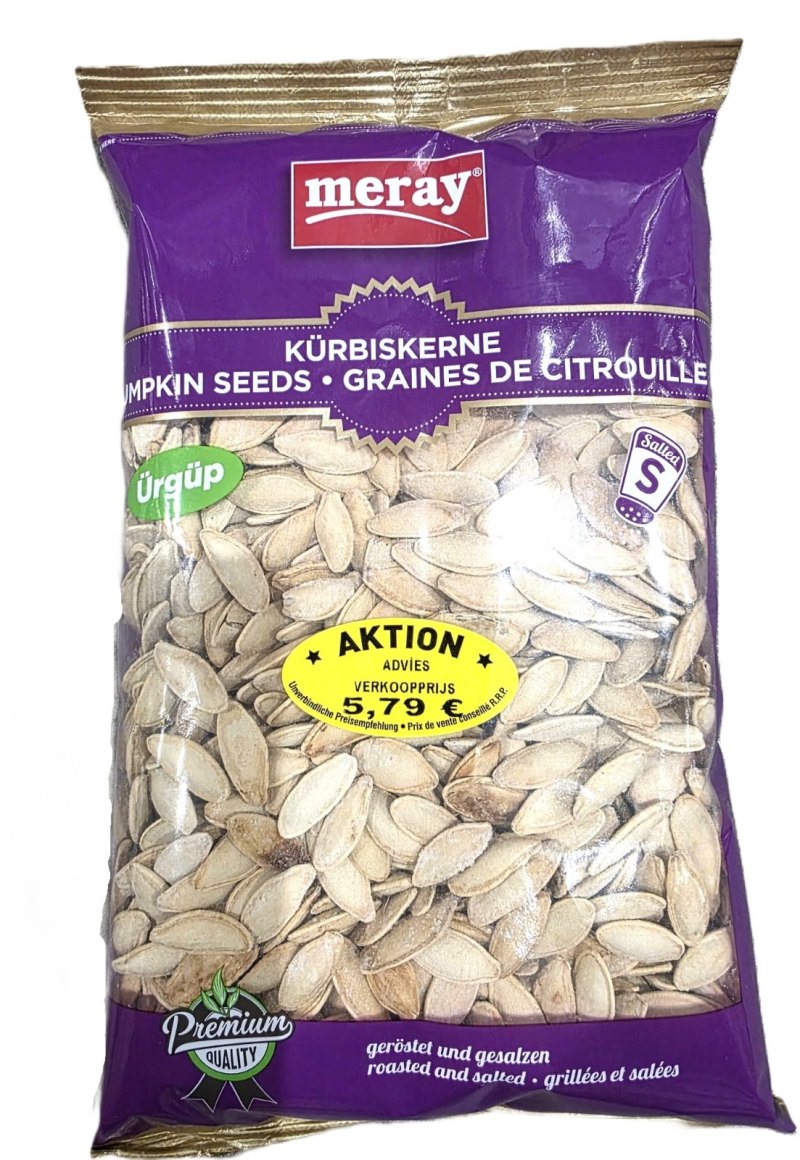 MERAY GRAINES DE COURGE URGUP SALEES 12X400GR P.V.€5,79