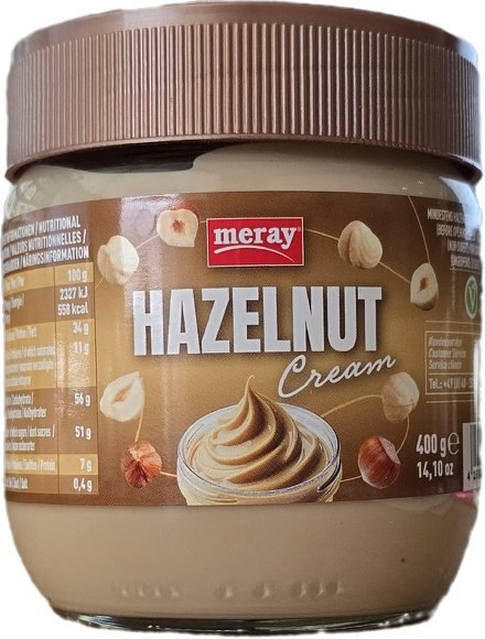 MERAY PATE A TARTINER AUX NOISETTES 6X400GR