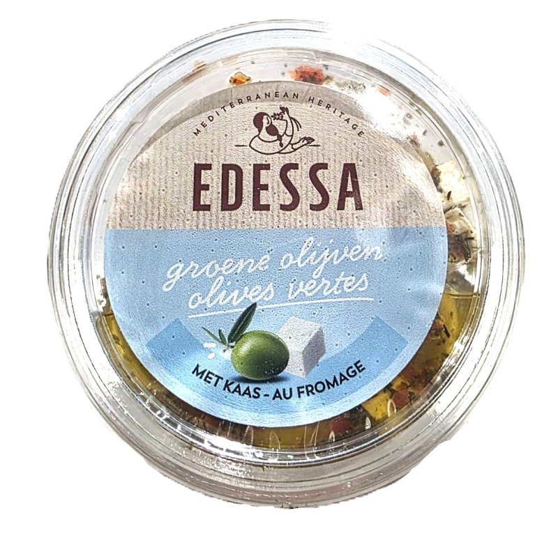MEZZE EDESSA OLIVES AU FROMAGE 9X150GR