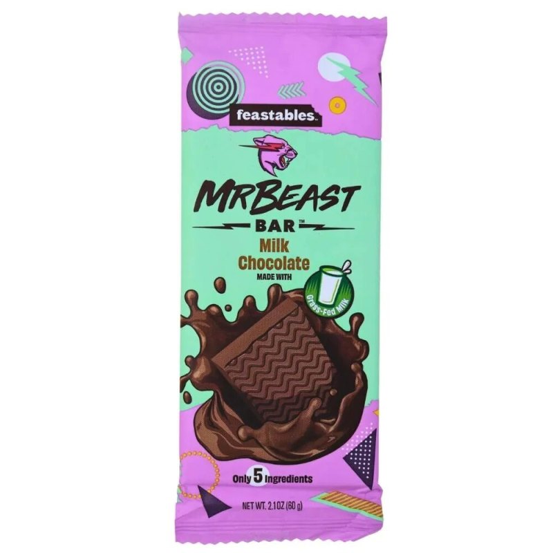 MR BEAST FEASTABLES BARRE CHOCOLATEE AU LAIT 10X60GR