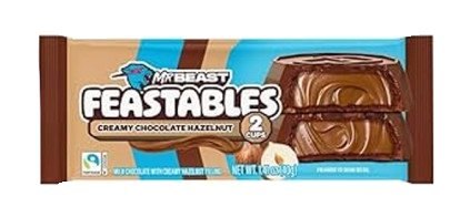MR BEAST FEASTABLES CUPS CREAMY CHOCOLAT NOISETTE 24X40GR