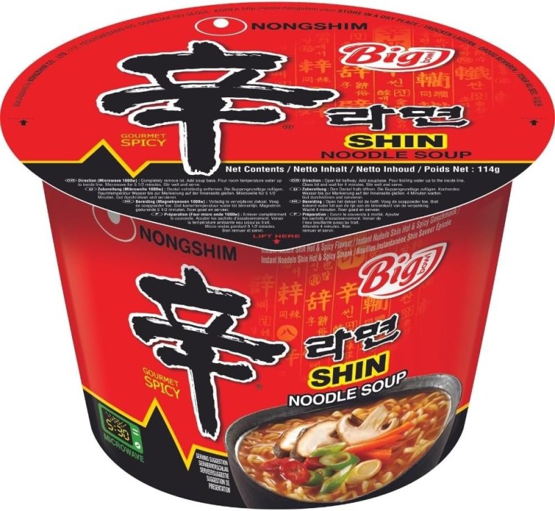 NONGSHIM INSTANT NOODLE SHIN BIG BOWL 16X114GR