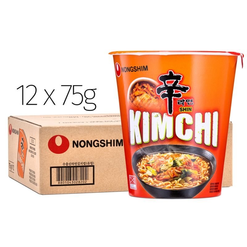 NONGSHIM KIMCHI INSTANT CUP NOODLE 12X75GR