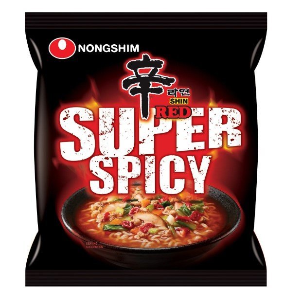 NONGSHIM SHIN RED SUPER SPICY NOODLES 20X120GR