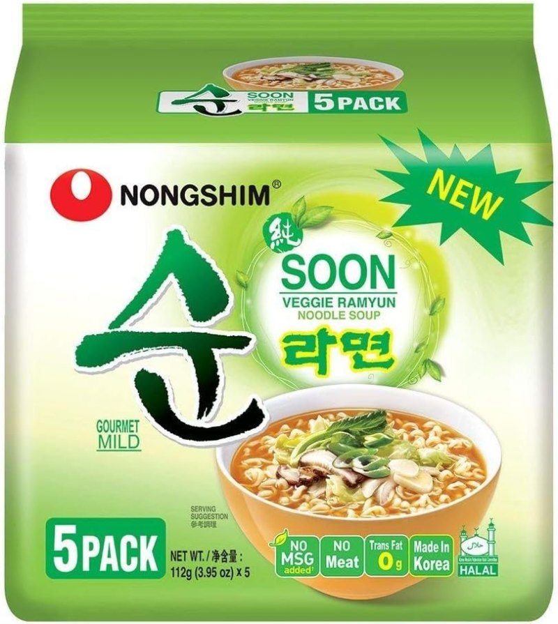 NONGSHIM VEGGIE RAMYUN NOODLES 8X(5X112GR)