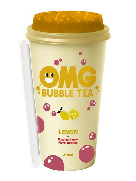OMG BUBBLE TEA LEMON / MANGO 10X265ML